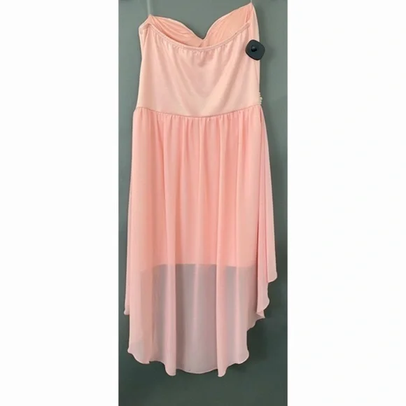 JACARANDA Blush Strapless High Low Dress - Picture 3 of 3